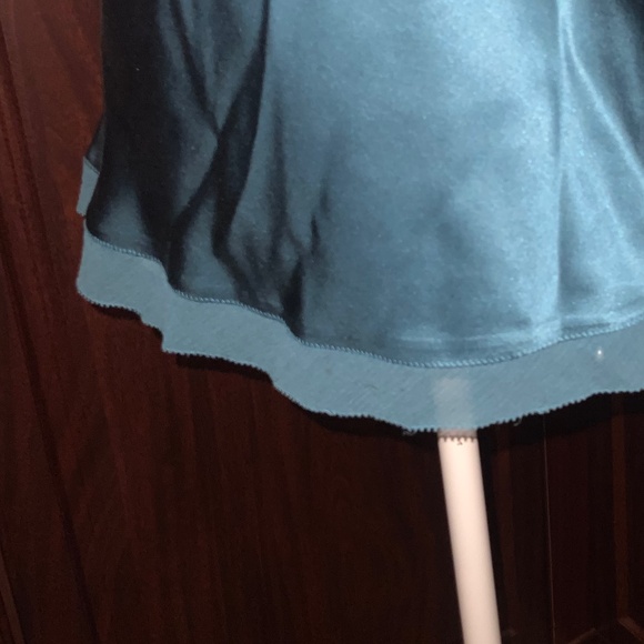 Womens 100% Silk cami Size M Teal - Picture 4 of 6